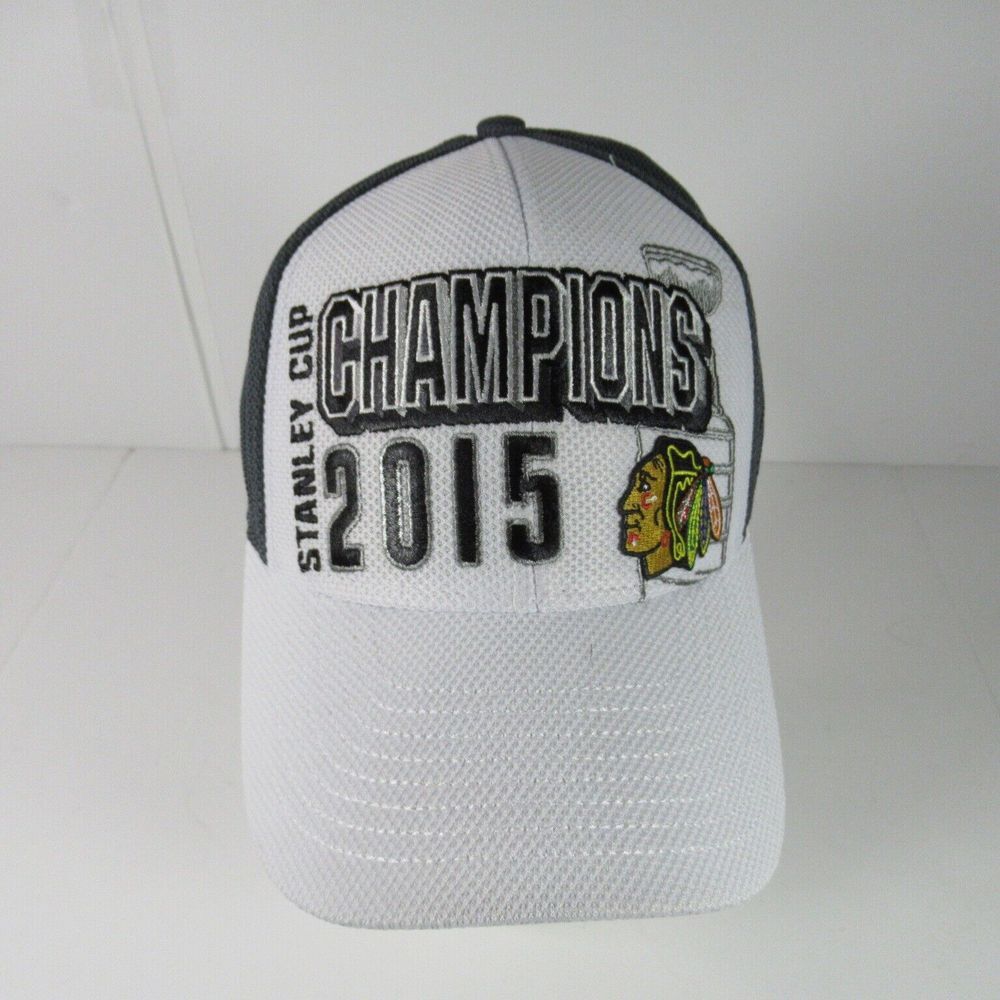Chicago Blackhawks 2015 Stanley Cup Champions Reebok Center Ice NHL‎ Fitted Hat